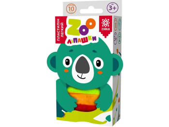 Пластилін легкий для ліплення ZOOліпашки Коала, набір, 10 кольорів, ZIRKA