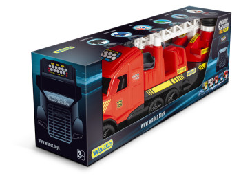 Машинка трейлер Fire Truck 36221 79 см, відкриваються двері, Wader