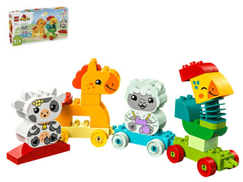 Перший конструктор для малят Поїзд тваринок LEGO DUPLO My First, 19 деталей