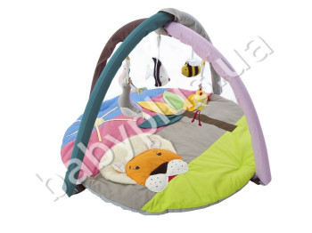 Коврик игровой с дугами и подвесными игрушками Лев. Homefort 2050055