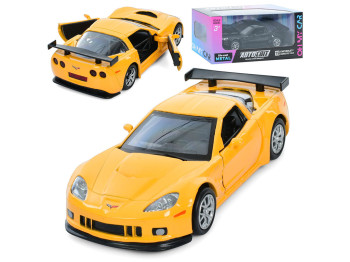 Машинка інерційна металева Chevrolet Corvette C6-R, 15 см, відкриваються двері, АвтоСвіт
