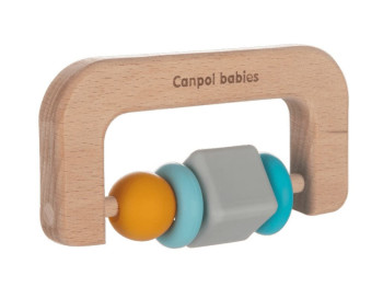 Игрушка-прорезыватель деревянно-силиконовая. Canpol Babies 80/301