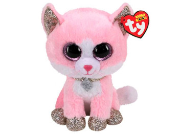 Мягкая игрушка Beanie Boo's Розовый котенок FIONA 15см. TY 36366