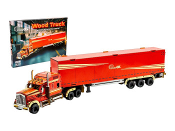 Дерев’яний 3D  конструктор Wood Truck, PuzzleOk Puz-00952