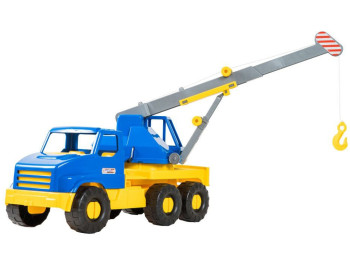 Машинка автокран City Truck 39396 47,5 см, рухома стріла з гаком, Tigres