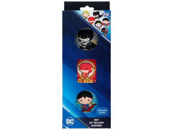 Набор бейджей на липучке, 3 штуки, DC Justice League, Kite