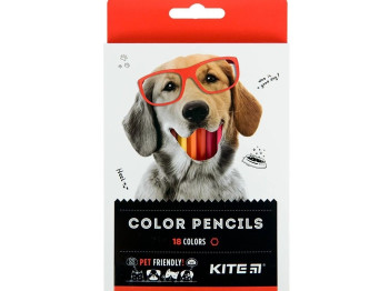 Карандаши цветные Dogs 18 шт, Kite