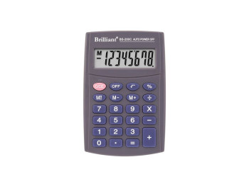 Калькулятор кишеньковий BS-200C 8р., 1-пит, BRILLIANT BS-200C