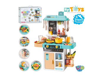 Игровая кухня Limo Toy 889-297 с паром, звуком и светом, 68 см, 52 предмета