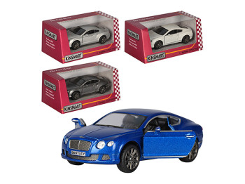 Машинка инерционная металлическая Bentley Continental GT Speed, 12.5 см, открываются двери, Kinsmart