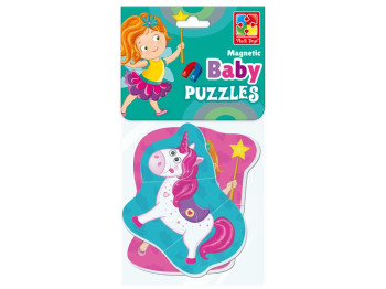 Магнитные беби пазлы Фея и единорог, Vladi Toys