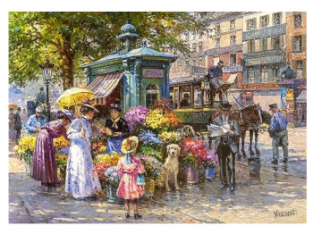 Пазлы Цветочный рынок, 1000 элементов, Cherry Pazzi