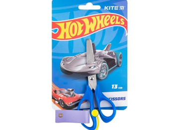Ножиці дитячі з пружиною Hot Wheels, 13 см, із зворотним механізмом, Kite