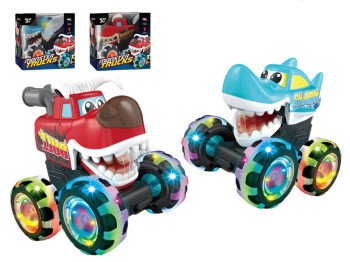 Машинка инерционная Monster Trucks с подсветкой колес, 11.5 см, светящаяся, 2 вида
