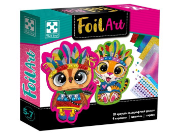 Набор для творчества Foil Art, Безумные индейцы, Vladi Toys VT4433-09 (укр)