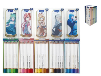 Карандаши шестигранные 50 цветов Chroma. Marco 2552-50CB MANGA