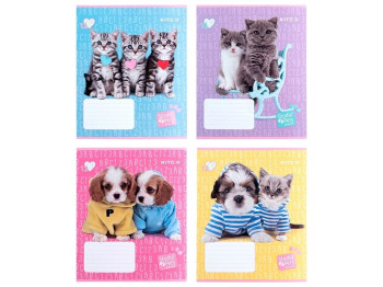 Тетрадь в косую линию 12 листов, Studio Pets (цена за 1шт)