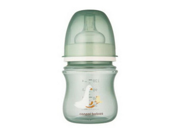 Пляшка антиколікова з широким отвором 120 мл Easystart - Гуси. Canpol Babies 35/244