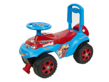 Автомобиль каталка Автошка. TM Doloni Toys 0142-12. КРАСНО-ГОЛУБОЙ. Без музыки.