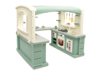 Кухня игровая со светом и звуком BIG 01480-21, 127 см, угловая с мойкой, Doloni Toys