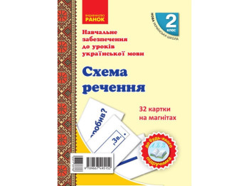 Картки на магнітах "Схема речення", 2 клас, І. В. Цепова, А. А. Назаренко, Ранок