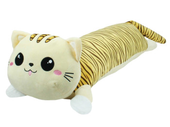 Мягкая игрушка обнимашка Кот батон, 75 см, для объятий, Копиця