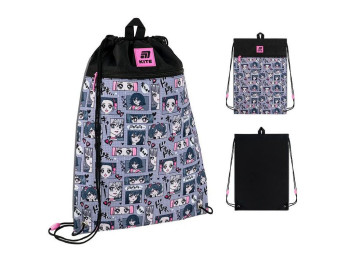 Сумка для взуття зі шнурками Anime Girl K25-601M-9, 46×33 см, затяжка шнурком, Kite