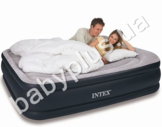 Велюр кровать синяя Intex 67736