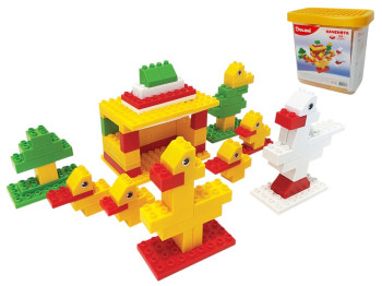 Конструктор сюжетный Утята, 108 элементов, в пластиковом боксе, Doloni Toys