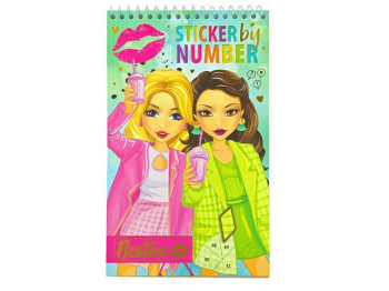 Творческая книга «Стикербук по номерам Besties Summer» с наклейками, возраст от 3 лет, Besties