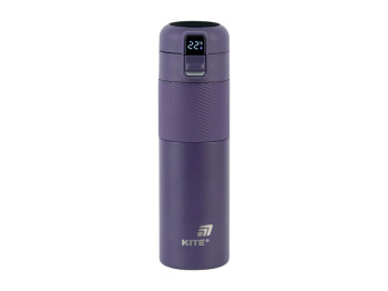 Термос с термодатчиком Kite K25-1227-3 450 мл фиолетовый, с дисплеем, Kite