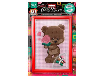 Набір креативної творчості Вишивка хрестиком на канві CROSS STITCH, Danko Toys
