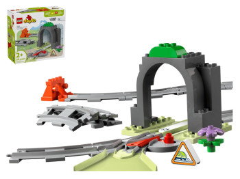 Конструктор LEGO DUPLO Town Додатковий набір: Залізничний тунель і колії, 20 деталей