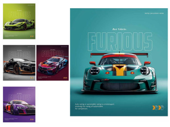 Зошит шкільний загальний у клітинку Cars posters, 60 аркушів, Школярик 060-3572K