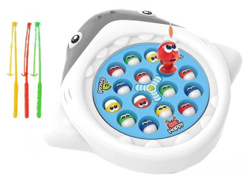 Игра рыбалка музыкальная Baby Fish 28 см, вращающаяся и воспроизводящая звук