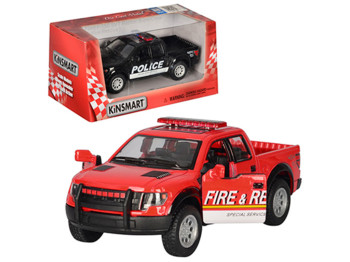 Машинка металева інерційна Ford F-150 Police & Fire Rescue Kinsmart KT5365WPR