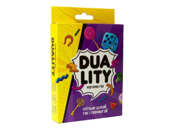 Настільна гра карткова Duality, на швидкість мислення та реакцію, Strateg