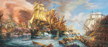 Пазлы Битва на море, 600 элементов, Castorland