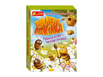 Настільна гра командна Шалена бджілка, 11 см, збір нектару, Ranok Creative