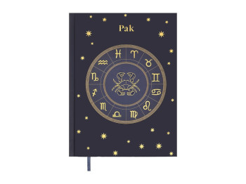 Щоденник недатований ZODIAK Рак, A5, 336 сторінок, фіолетовий, BUROMAX
