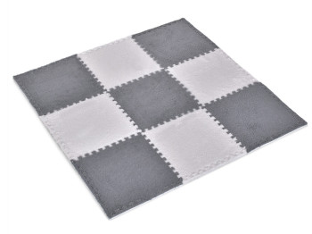 Килимок-пазл з плюшевим покриттям. EL CAMINO ME 1165 Gray White Fur