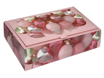 Коробка подарункова розкладна Кульки H808-1S, 14×25×6,5 см, для пакування подарунків
