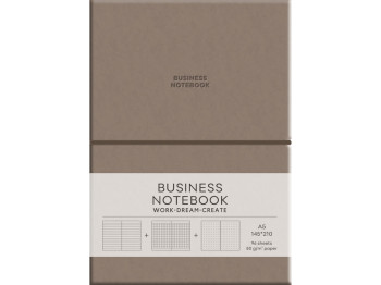 Тетрадь Business Milk Chocolate A5 96 л. в линию A5-7136, PU мягкий переплет, Школярик