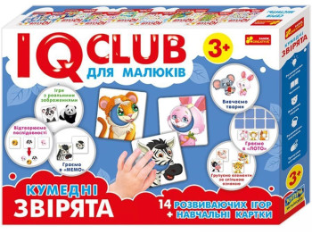 Навчальні пазли, Кумедні звірята, IQ-club для малюків, Ranok Creative