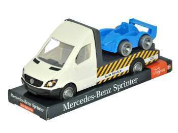 Машинка Tigres 39708 Mercedes-Benz Sprinter евакуатор білий 1:24 з авто