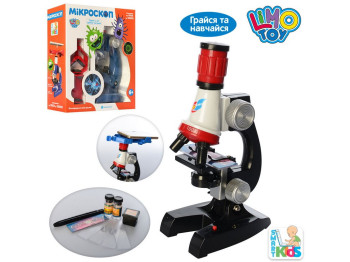 Микроскоп со светом и увеличением 100x-1200x SK 0009 AB, 21 см, Limo Toy