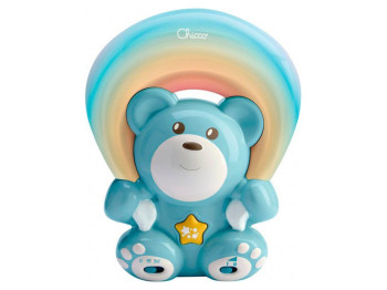 Голубой проектор медвежонок под радугой, Chicco