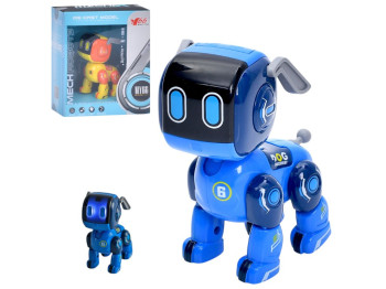 Игрушка интерактивная собака Robot Dog MY66-J1209, 11,5 см, светится и воспроизводит звук