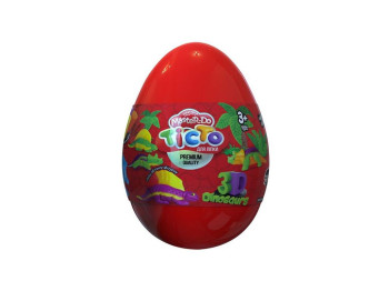 Набор для творчества Тесто для лепки Master Do Dinosaurs EGGS, Danko Toys