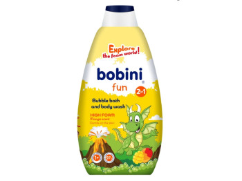 Дитяча піна для ванни та гель для душу 2 в 1 Манго Bobini Fun, 500 мл